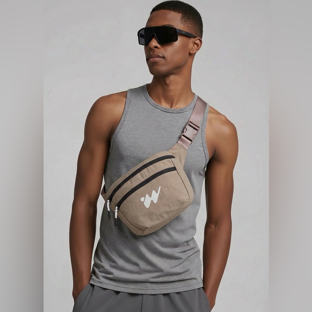 NWT Urban Outfitters 
The Without Walls Andrew Reflective Logo Crossbody Bag Men